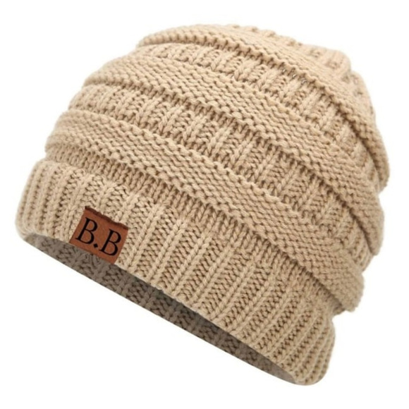 B.B Soft Stretchy Knit High Bun Ponytail Beanie - Picture 5 of 8